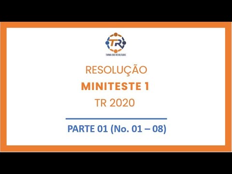 Resolução do Miniteste