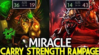 MIRACLE Lifestealer & Bristleback Hard Carry Strength Rampage GamePlay 7.22 Dota 2