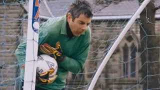 Rowan Atkinson at goal (Movie title: Keeping Mum) Rowan Atkinson at goal (Movie title: Keeping Mum)