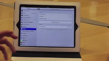 Setting up iCloud on the iPad