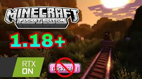 RTX for MCPE 1.18+ || no clickbait ||100% real