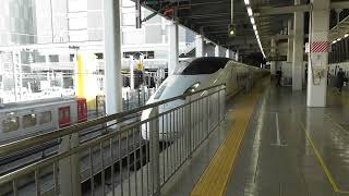 九州新幹線８００系　つばめ３１３号　熊本行き　博多駅発車