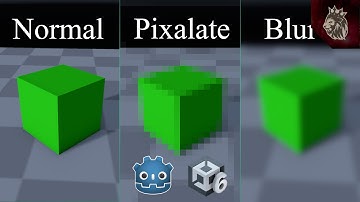 Simple Blur and Pixilation filter Shader - Unity, Godot Tutorial