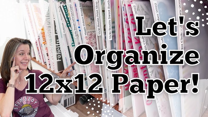 9 Ways to Store 12x12 Scrapbook Paper - Easy Crafts 101