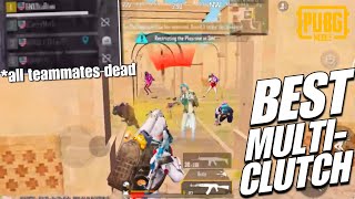 Hard carried randoms with my best multi clutch ever | PUBG MOBILE