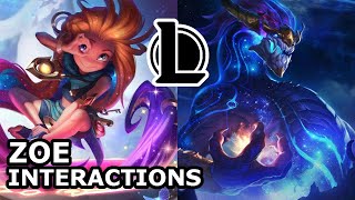 Zoe Interactions with Other Champions | Voice Lines | League of Legends Quotes