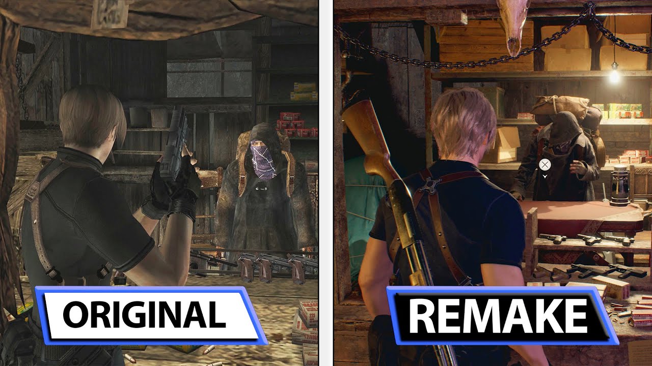 Resident Evil 4 Xbox 360 VS Xbox Series X Graphics Comparison