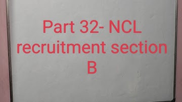 Part 32-NCL requirement  section B