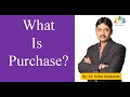 What is purchase   purchase account  purchase entry  accounting basics  ca pankaj deshpande