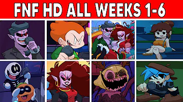 Friday Night Funkin' HD Full Game All Weeks 1,2,3,4,5,6 (Cutscenes,Ending,Extras)[FNF HD MOD/HARD]