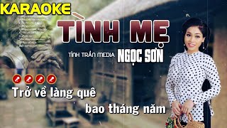 Video thumbnail of "✔ TÌNH MẸ Karaoke Nhạc Sống Bolero Tone Nam ► Tình Trần Organ"