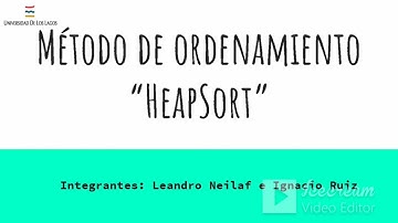 Método de ordenamiento: "HEAPSORT"
