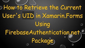 How to Retrieve the Current User