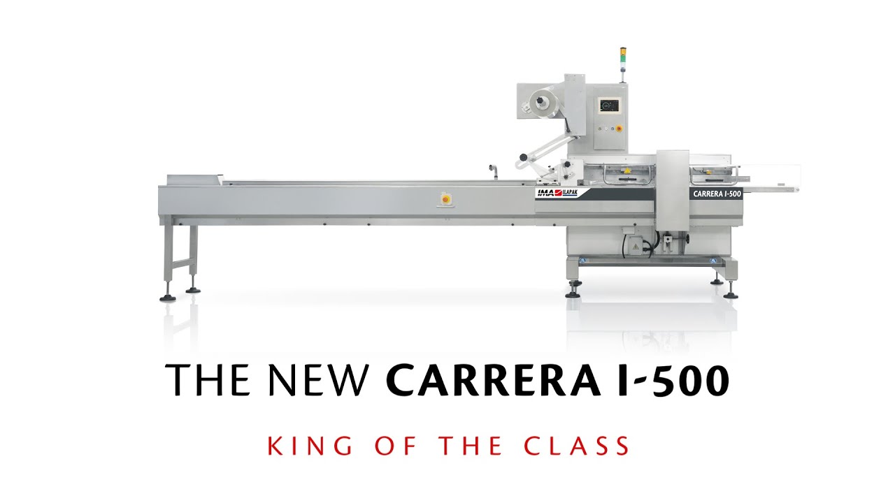 IMA Ilapak Carrera I-500 - The brand new #HFFS entry-level #packaging flow  wrapper - YouTube