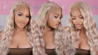 THE BEST 613 WIG + HIGHLIGHTS (NO TONING NEEDED) | INSTALL/STYLE + BUTTERFLY BRAID ft Megalook Hair