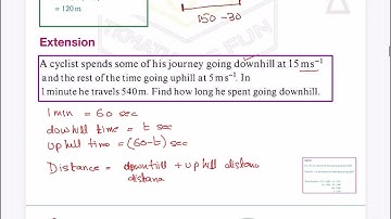 3. TKMaths A Level Maths M1 Distance Displacement Velocity 2.1