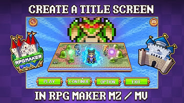 Create a title screen with plugin Pictures UI Creator - RPG Maker MV / MZ plugin