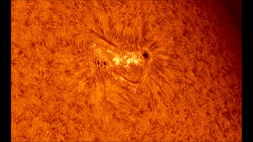 Solar Active Region 2733 30 Minute Timelapse (Daystar Quark)