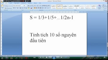 PTB - Pascal 10 giai thừa và 1/3+1/5+..+1/2n-1