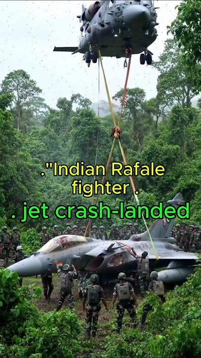 Indian Rafale Jet Crash-Landed in Jungle |.  india vs pakistan #iandiavspakistanfight