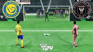 FIFA 24 VOLTA FOOTBALL | RONALDO VS MESSI | AL NASSR VS INTER MIAMI | PENALTY SHOOTOUT - PS5