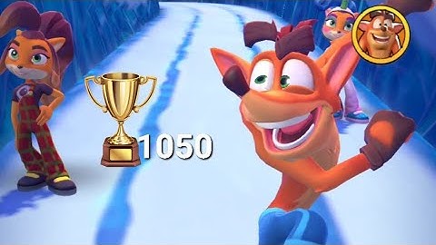 Crash Bandicoot On The Run Survival Run 1050 Trophies