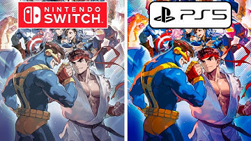 Marvel vs Capcom Fighting Collection Arcade Classics PS5 vs Nintendo Switch Graphics Comparison