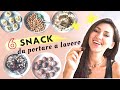 I nostri 6 SNACK DA PORTARE AL LAVORO | VELOCISSIMI da fare, RICETTE VELOCI per una merenda SUPER!