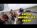 Motorcycle Accident | Biker Almost Flew off Cliff