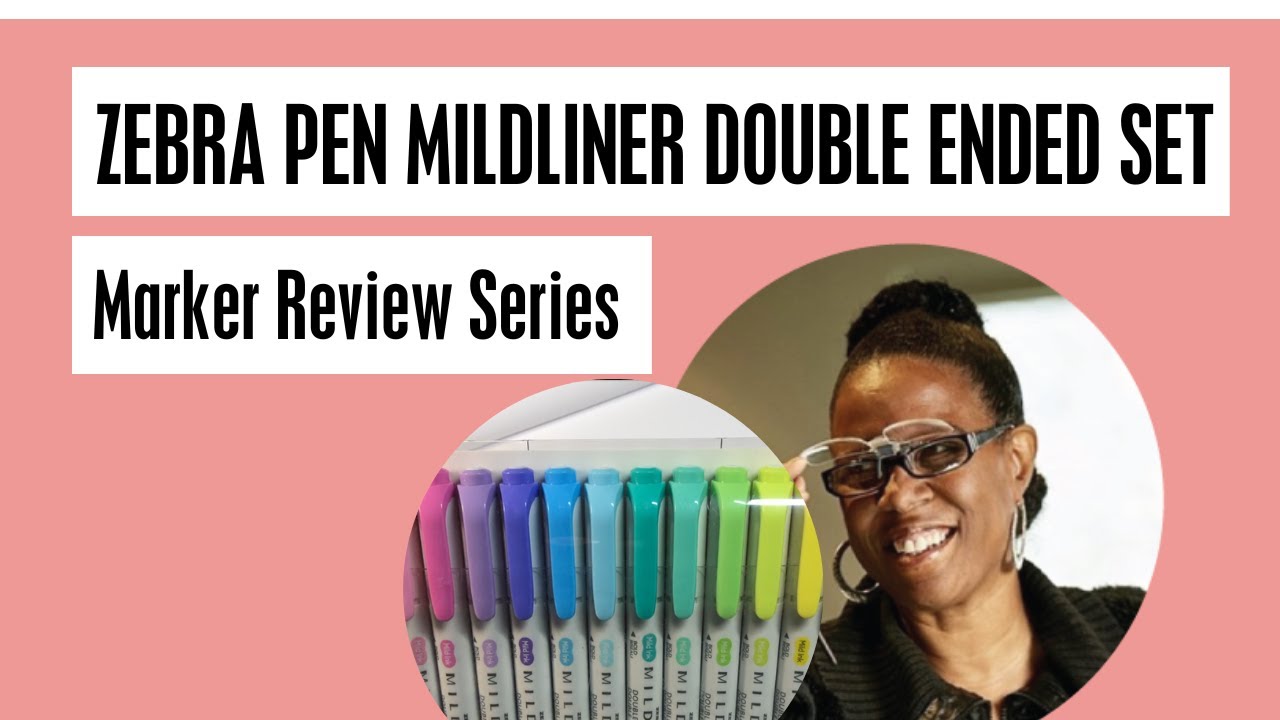 Zebra Mildliner Double-Sided Pens, Set of 25