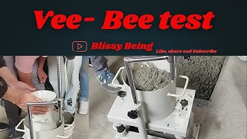 Vee-Bee Consistometer Test | Workability of Stiff Concrete Explained