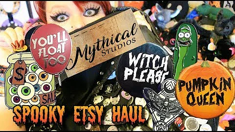 Unboxing Mythical Studios Spooky Etsy Haul