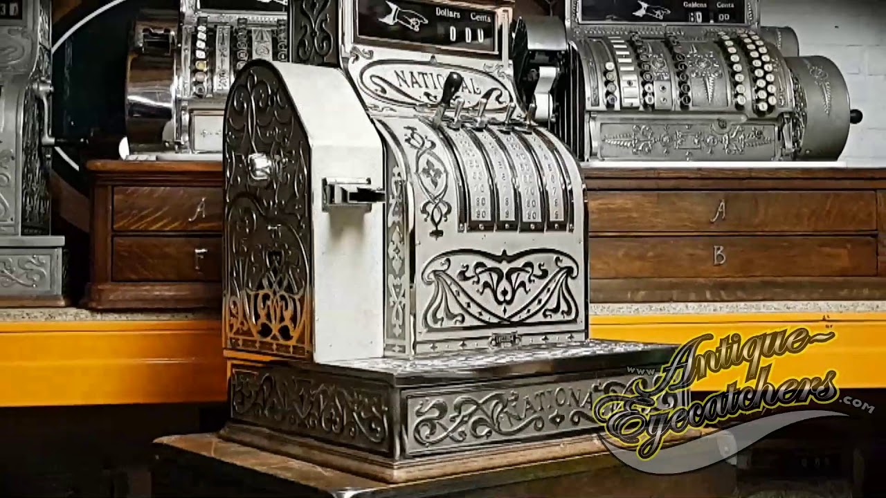 Restored National Cash Register Antique Old YouTube