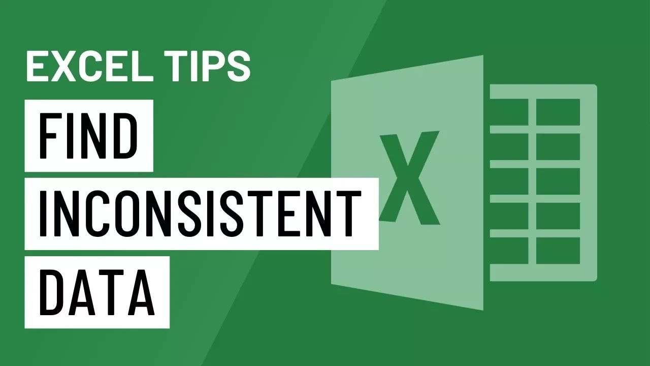 Excel Quick Tip: A Trick for Finding Inconsistent Data - YouTube