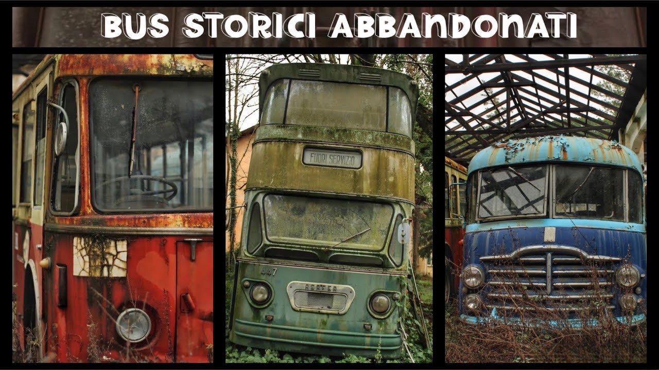 INCREDIBILE CIMITERO DI MEZZI STORICI ABBANDONATI RIDOTTI ORMAI A ROTTAMI
