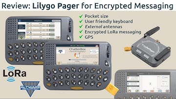 Lilygo LoRa Pager Review - Feature Walk-through, Sending Encrypted Messages, & UI Navigation