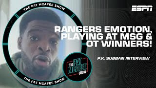 The EMOTION wasn't there for the Rangers! - P.K. Subban talks playoff details | The Pat McAfee Show