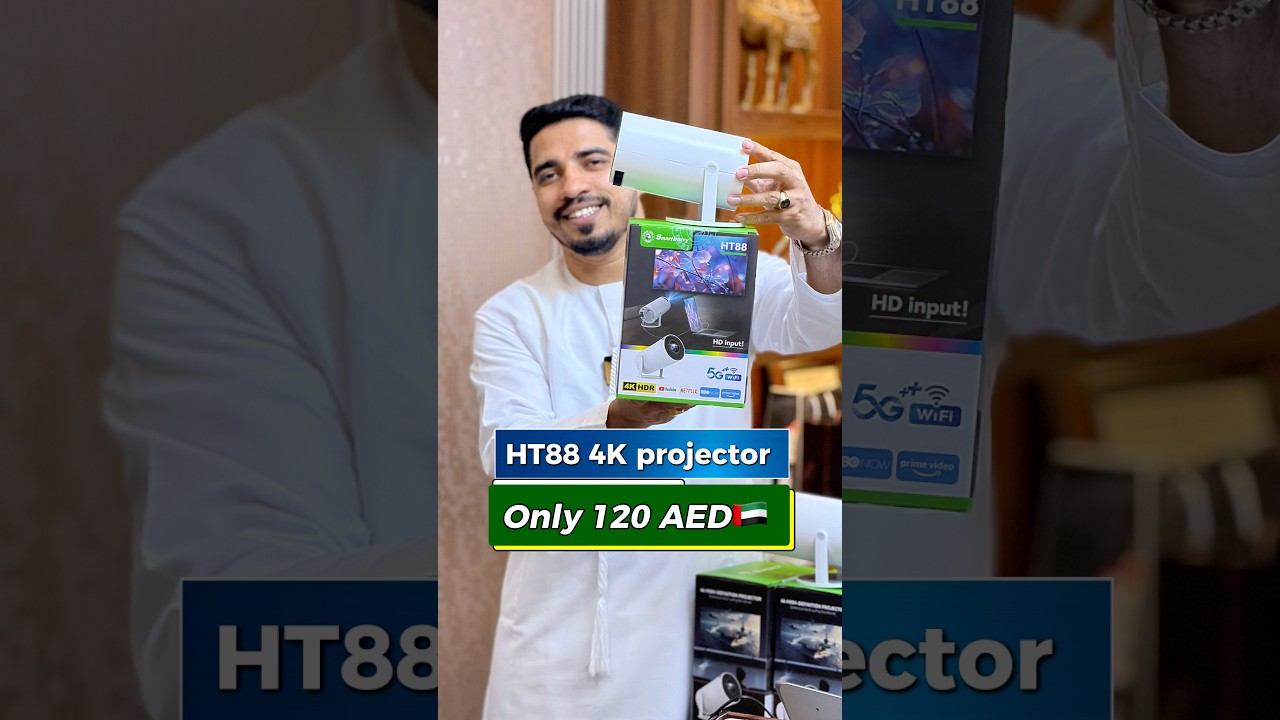  Smartbarry HT88 4K Smart Mini Projector – Your Cinema Anywhere! 