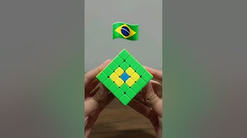 Japan, Brazil and Canada flag challenge #cubing #youtubeshorts #ytshorts #shorts