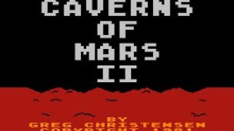 CAVERNS OF MARS II !! ATARI 800 XL - 80´S NOSTALGIA - FULL GAME - NO DEATHS