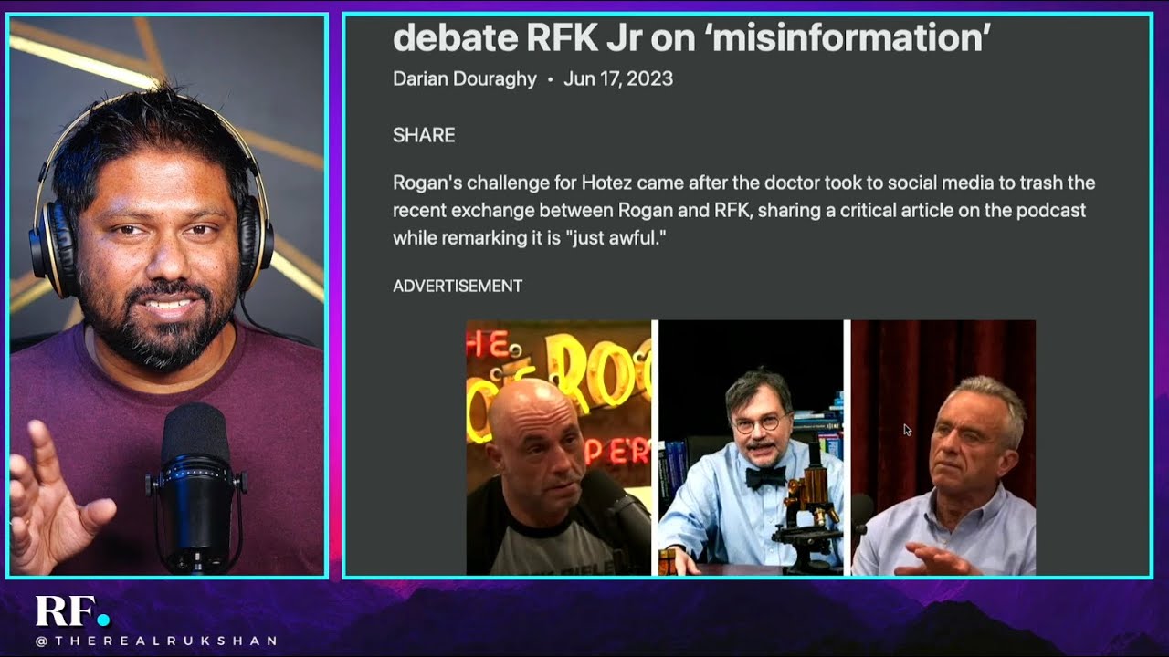 Joe Rogan Offers Professor Hotez $100,000k To Debate RFK Jnr. on Vaccines