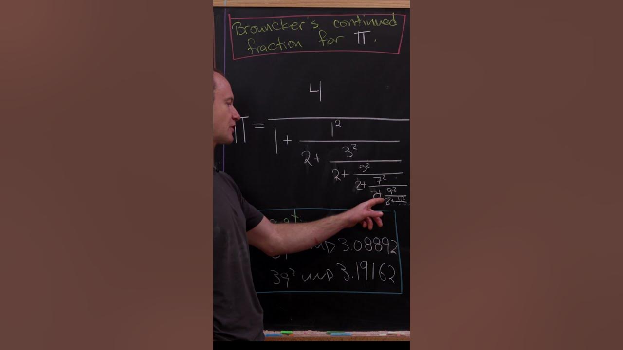 A continued fraction for pi youtube