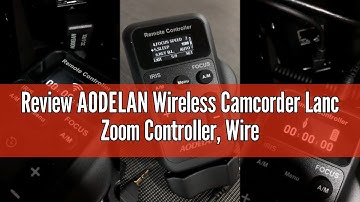 Review AODELAN Wireless Camcorder Lanc Zoom Controller, Wired Remote Control with 2.5mm Jack Cable,