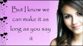 Miniatura de vídeo de "Victoria Justice - Tell Me That You Love Me Lyrics + Download link"