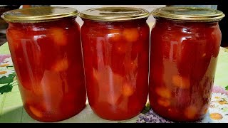 🍅 ПОМИДОРЫ в ТОМАТНОМ СОКЕ на ЗИМУ без Стерилизации и без Уксуса ❗ Вкуснее Вы ещё Не Пробовали ❗