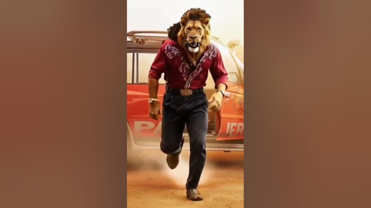 Pushpa and lion #pushpa2therulesongs #puspa2therule #pushpa2therulefirstsong #alluarjun #song