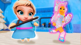 Побег От Эльзы ! Холодная Тюрьма Барри В Роблокс | Queen Elsa Barry's Prison Run! (Obby)