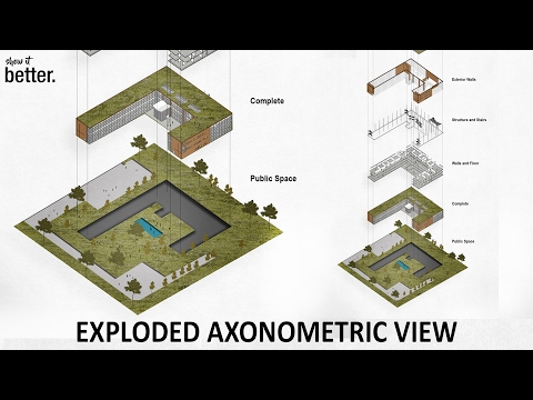 Exploded Axonometric View in Photoshop