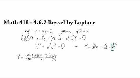 4.6.2 Bessel by Laplace