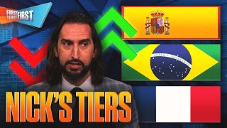 France ‘the ULTIMATE TEAM’, Spain and Brazil bounce back, Who is atop Nick’s World Cup Tiers? | FTF